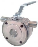 Ball valve with heating jacket